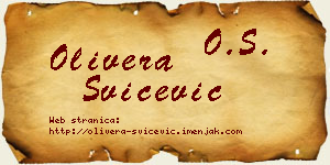 Olivera Svičević vizit kartica